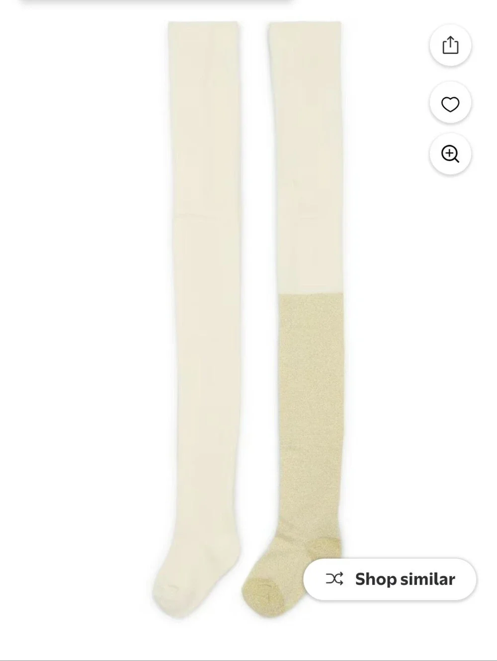 Wonder Nation Girls Lurex Tights, 2-Pack, Size Large 12-16 New
